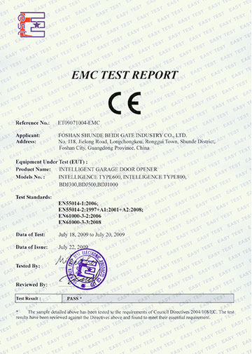 CE Certificate